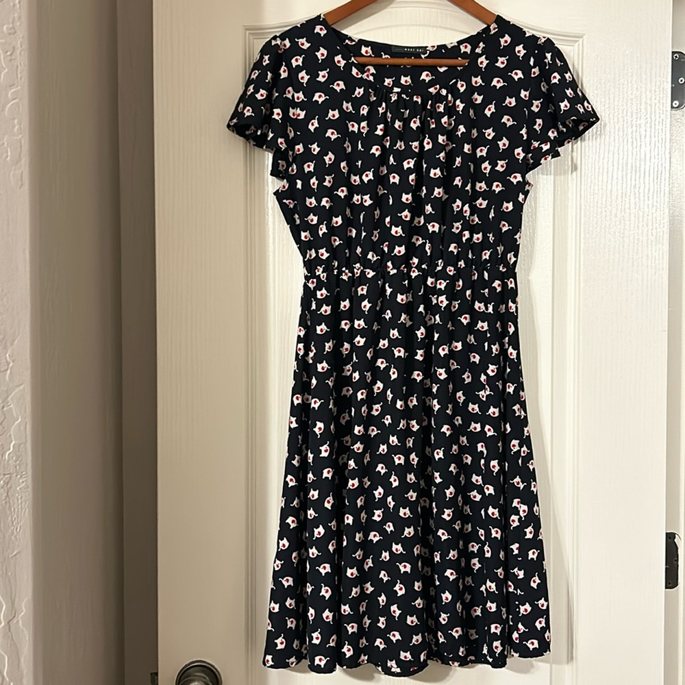 West Kei Navy Dress / Elephants